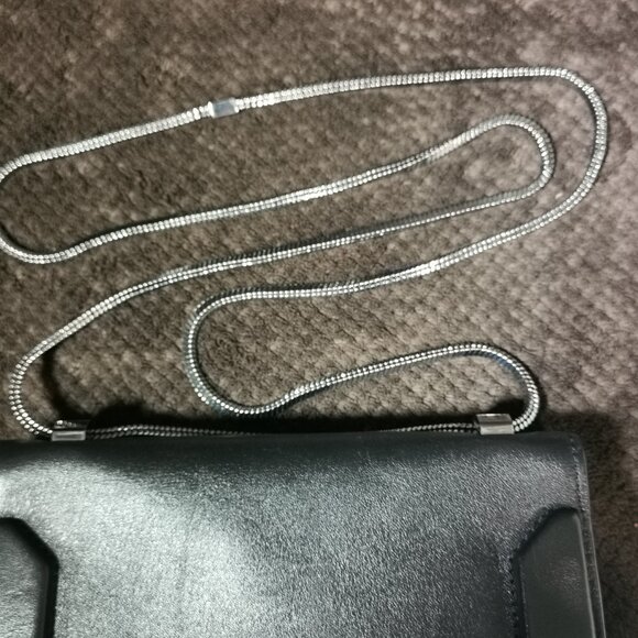 Black/Silver Organizer Crossbody EUC #243 - Picture 12 of 15